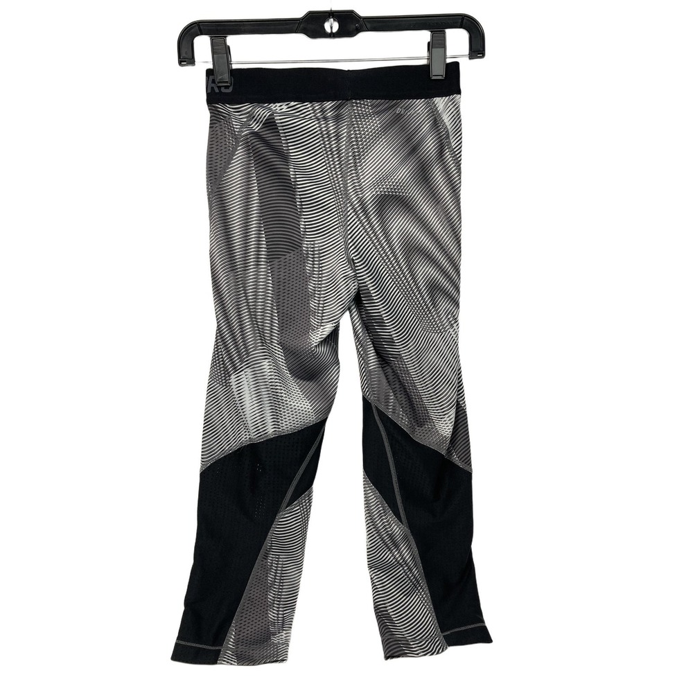 Nike Black & Gray Geometric Pattern Pro Leggings Sz Small - Picture 3 of 6